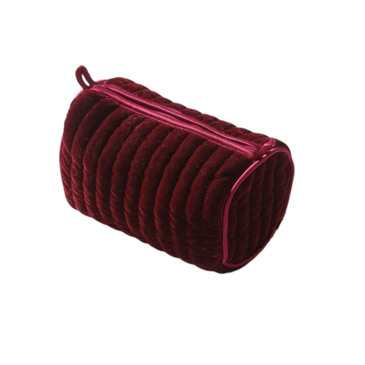 Jewelry pouch quilted deep burgundy velvet | Muja Juma