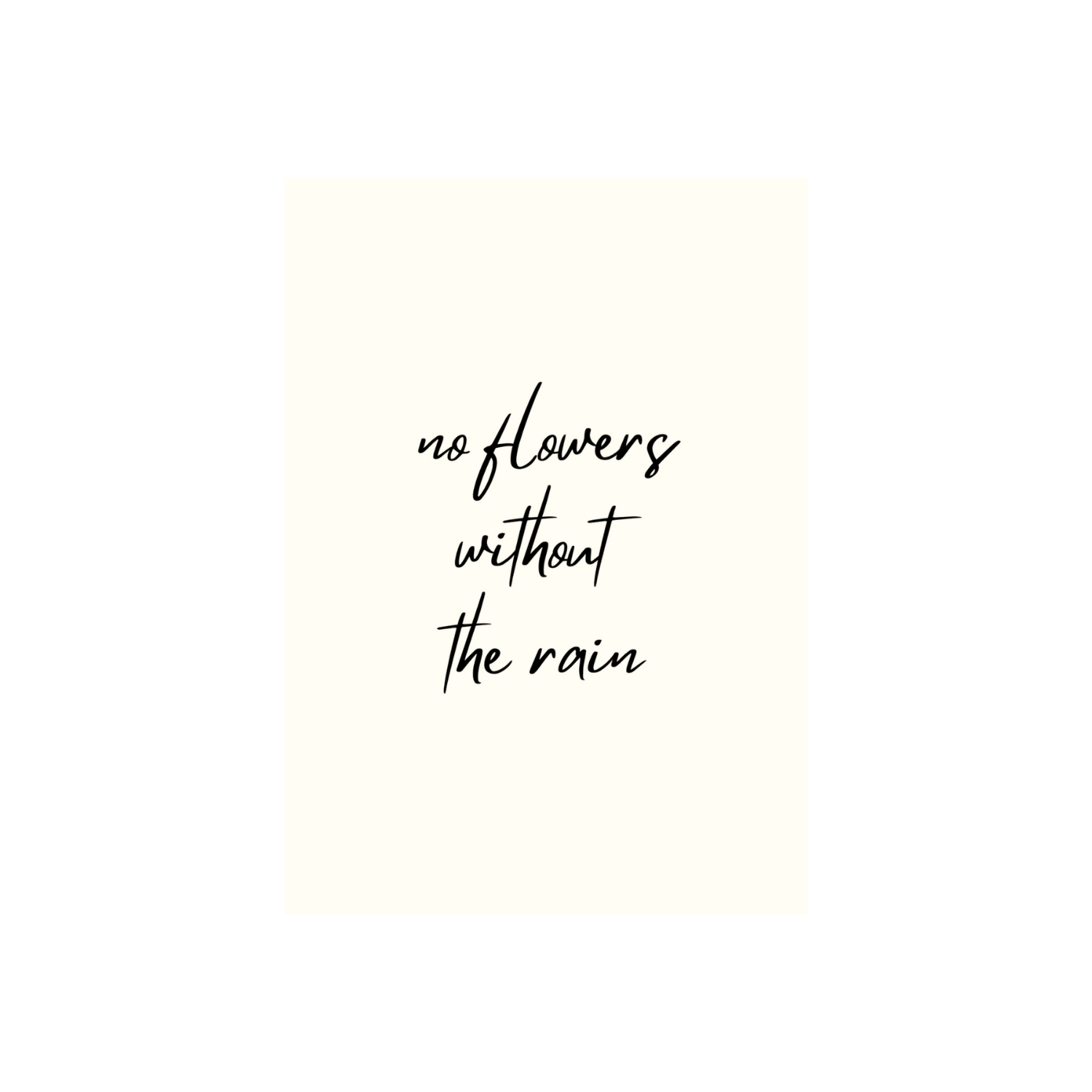No Flowers Without | Blooming Label
