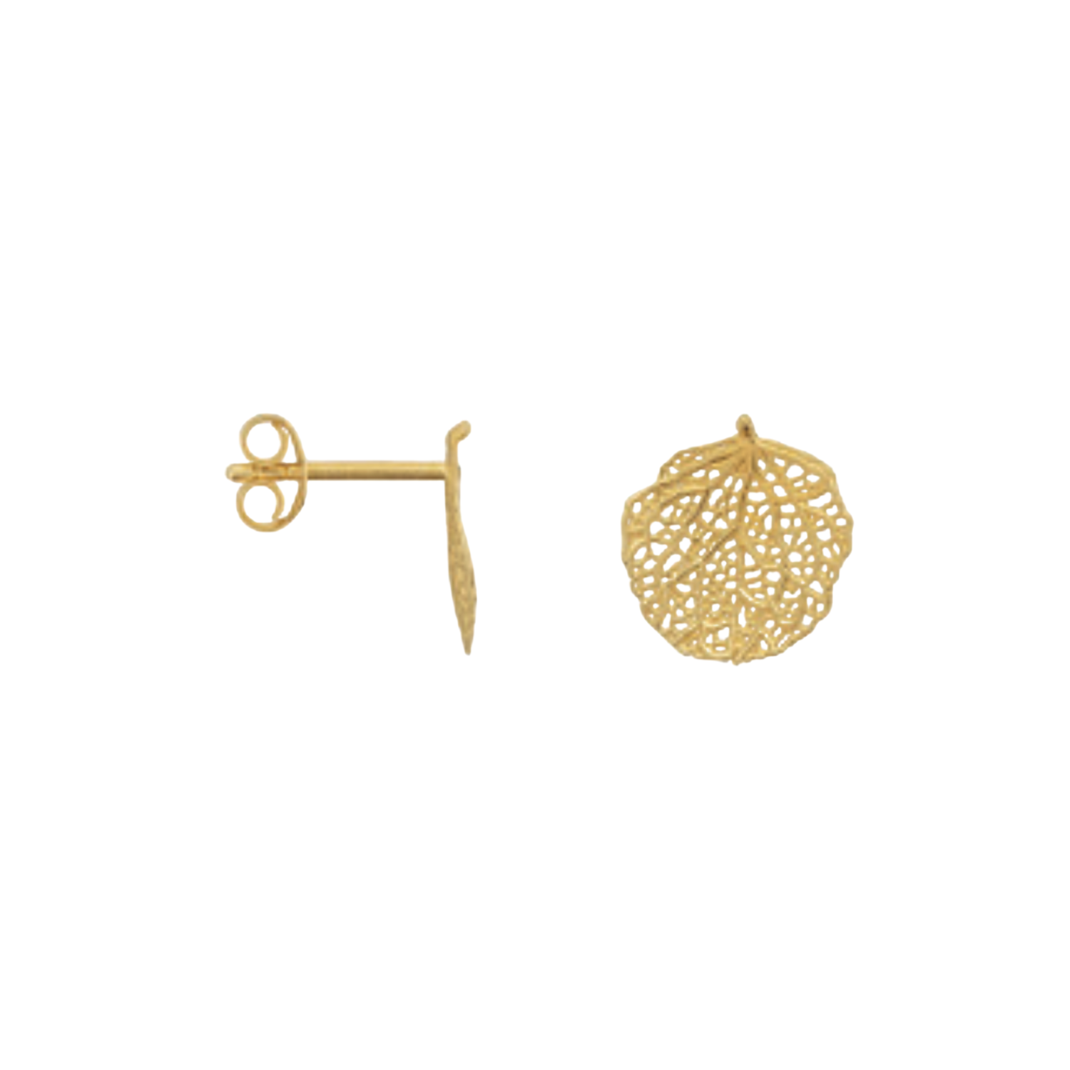 Fine Coral Stud Earring Gold | Betty Bogaers
