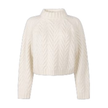 Becka Knitted Pull Egg White Melee | Another Label