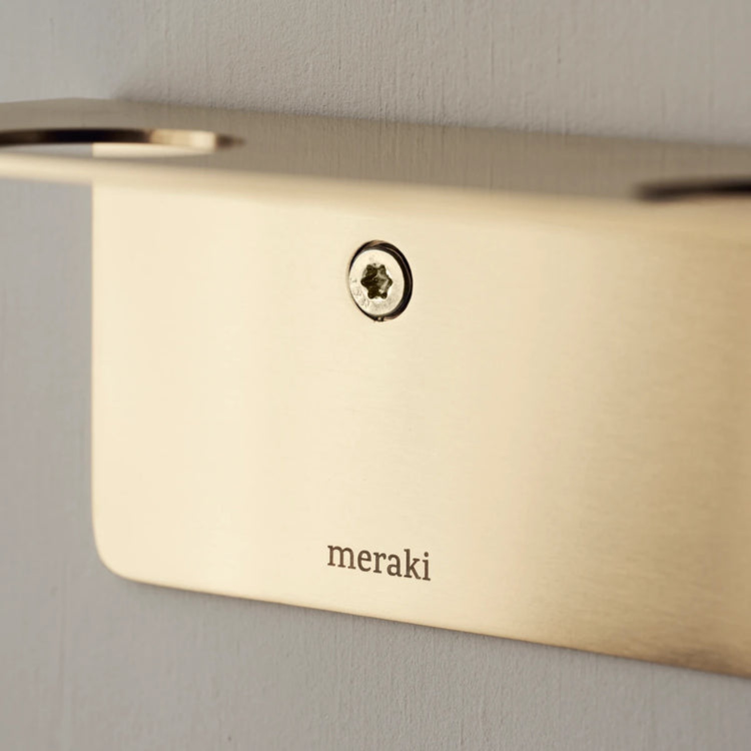Bottle Hanger with Hooks Brushed brass finish | Meraki