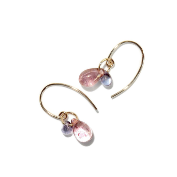 Joy Pink & Purple Drops Earrings | Gnoes