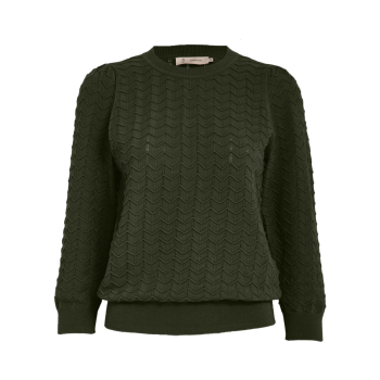 Rosy 3/4 Sleeve Pullover Grape Leaf | Peppercorn