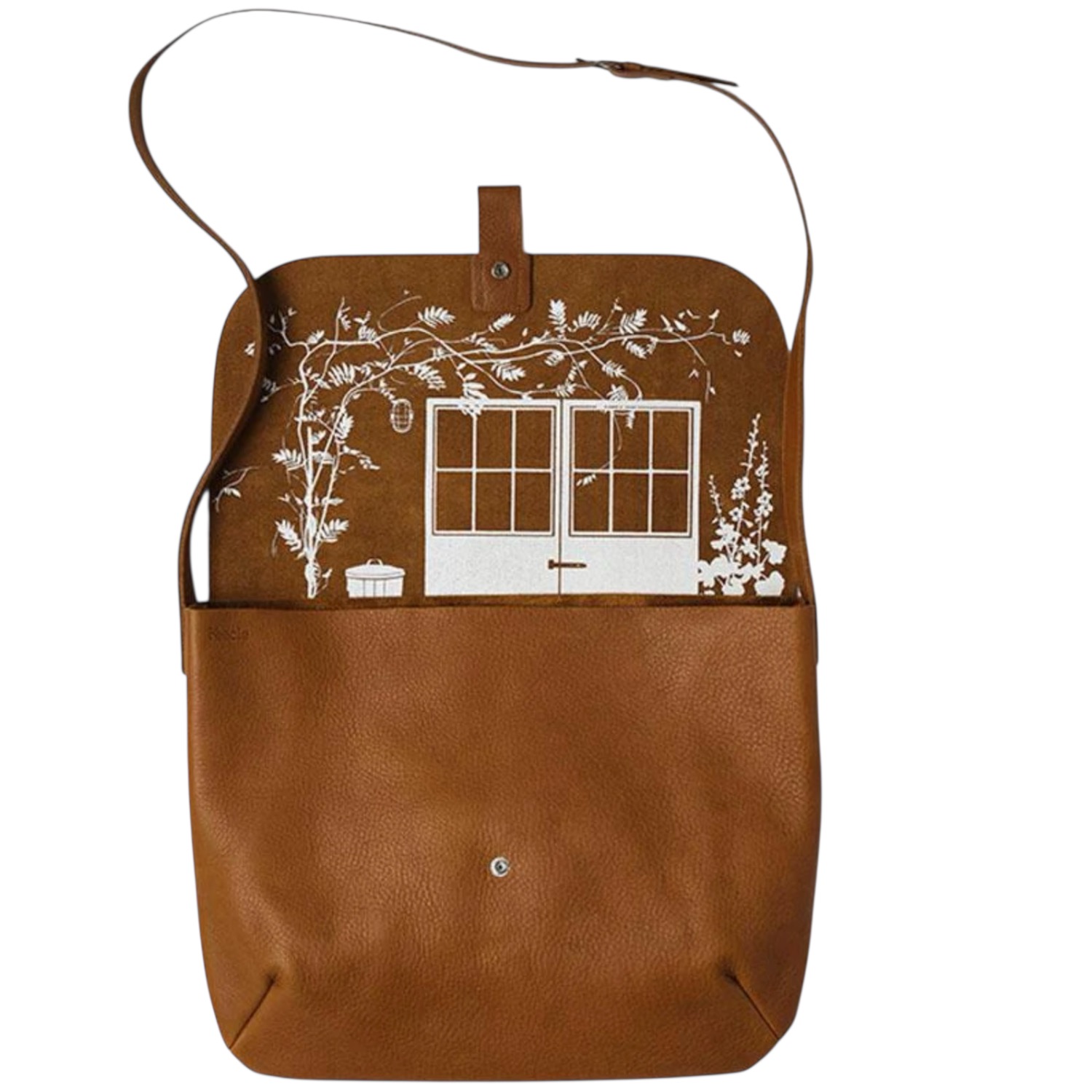 Schoudertas Back Yard Cognac used look | Keecie