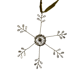 Champagne Snowflake Decoratie | De Weldaad