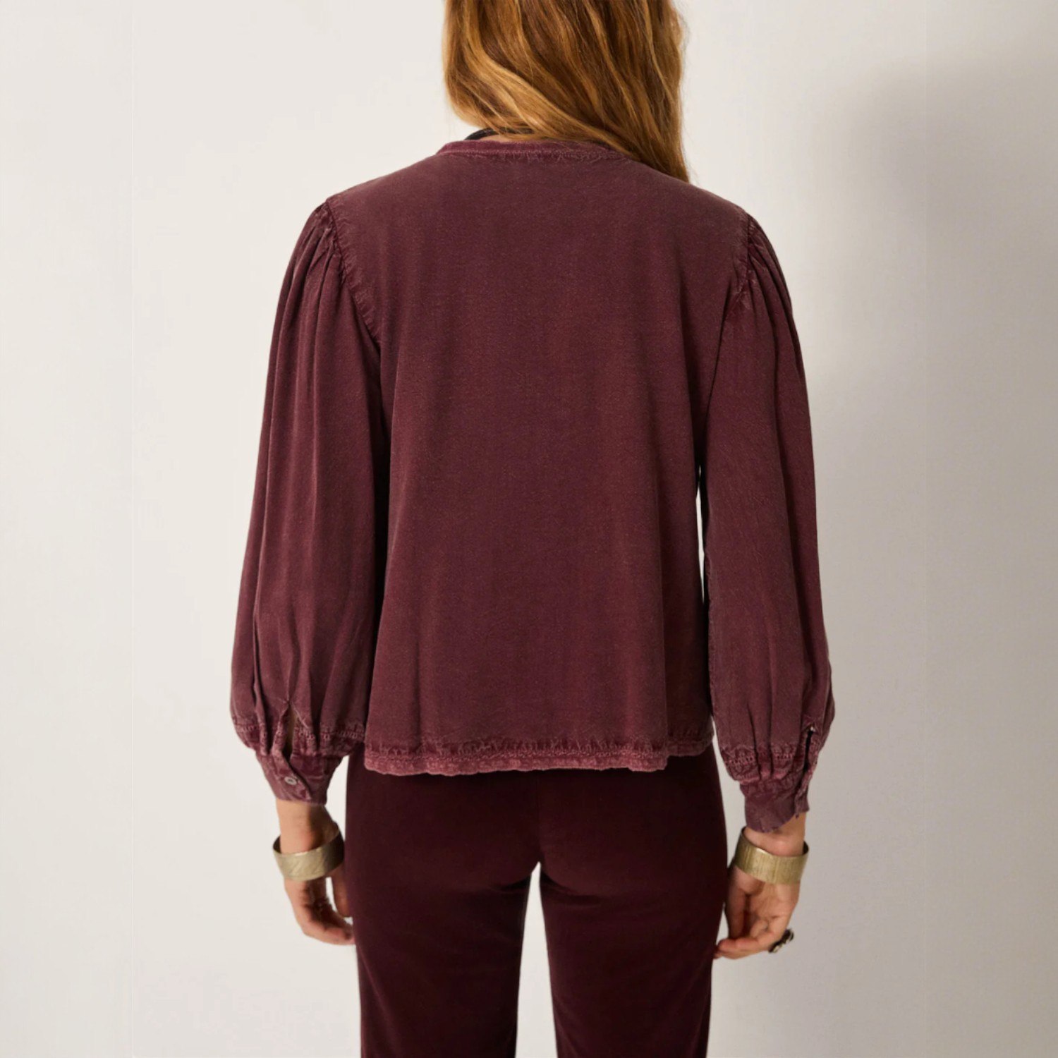 Carmen Blouse Clay Red | Maison Hotel