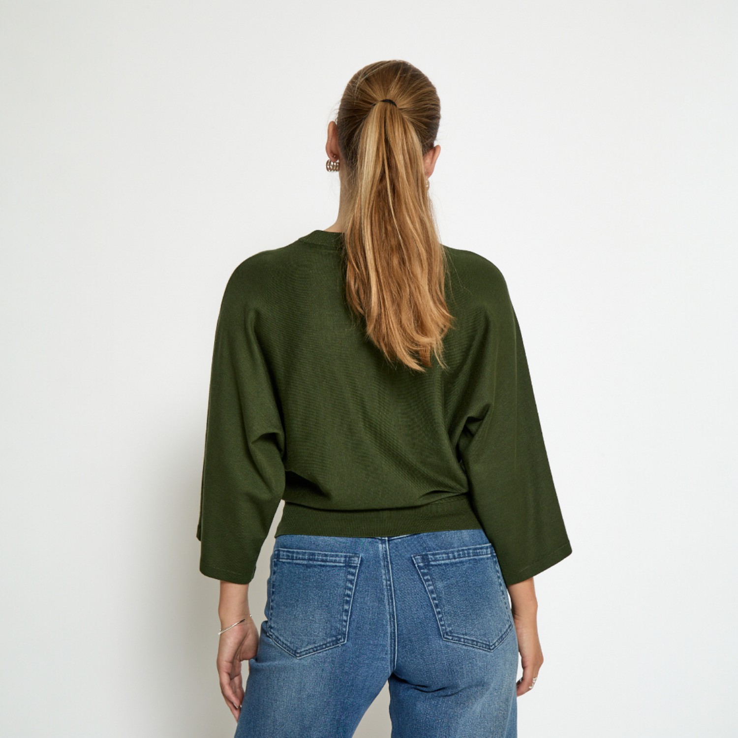 Tess Knit T-Shirt Rifle Green | Minus