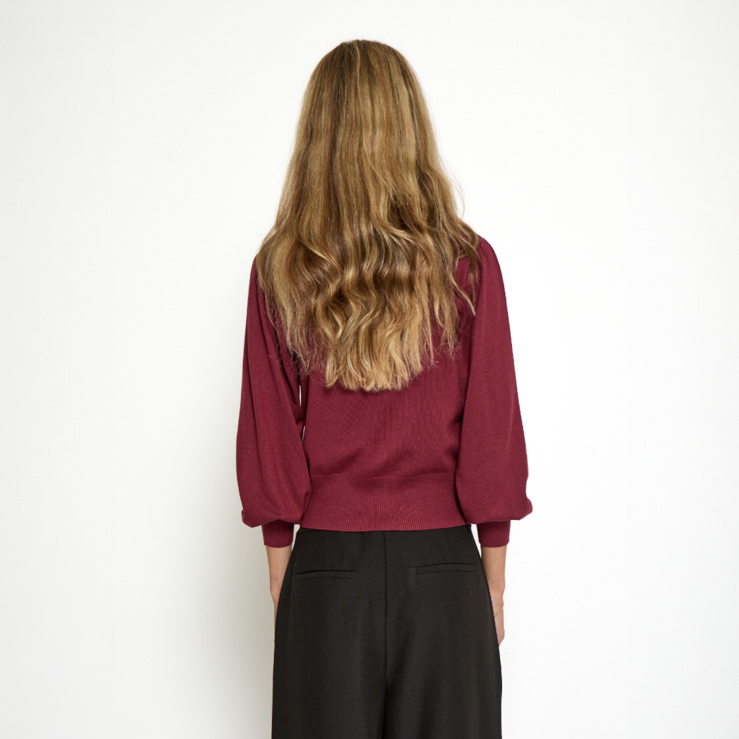 Liva Long Sleeve Pullover Cordovan | Minus
