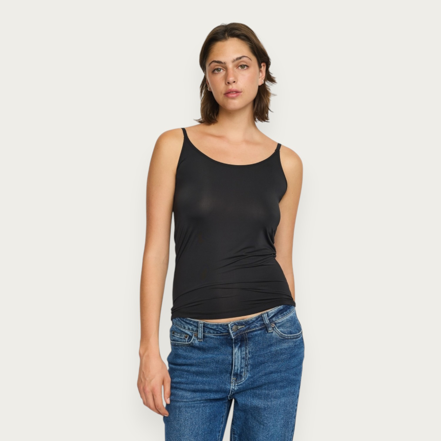 Elyse Strap Top Black | Soft Rebels