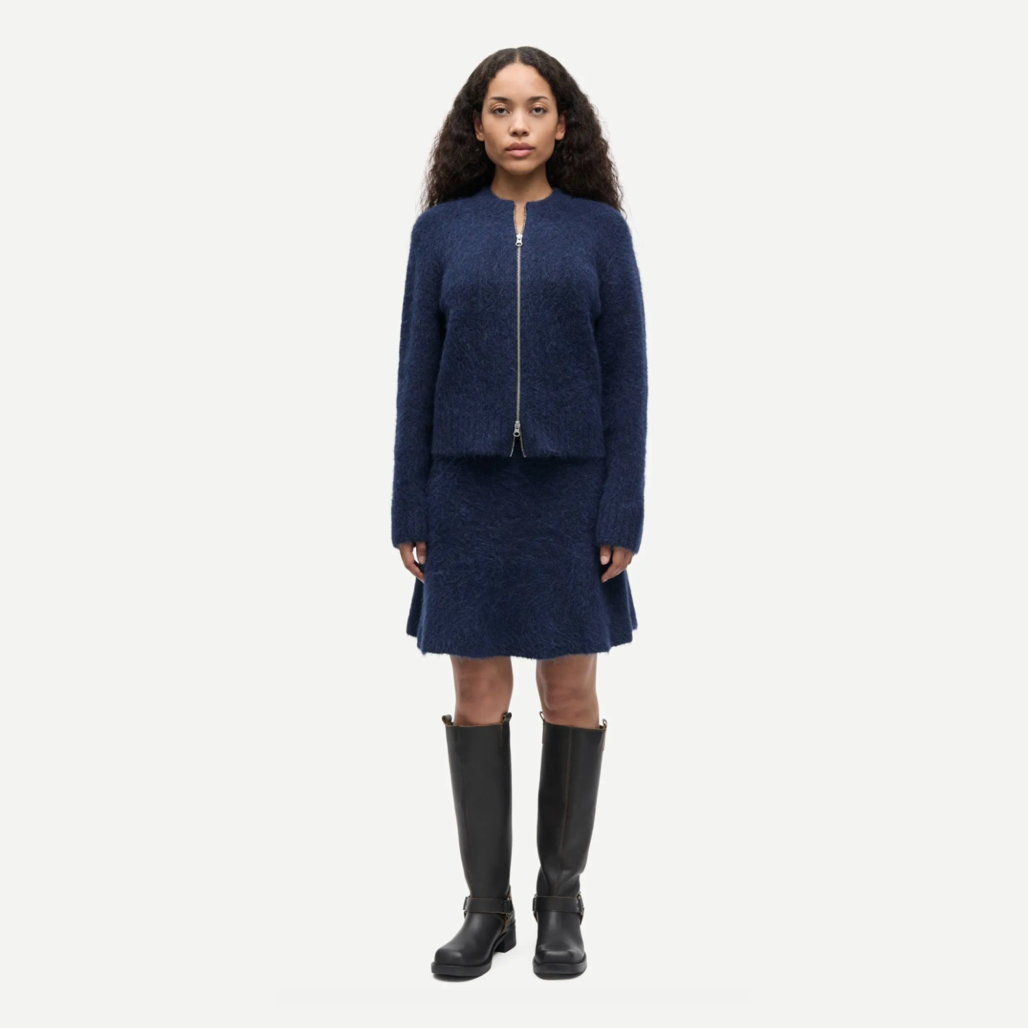 Sajeanine Zip Cardigan Salute | Samsoe Samsoe
