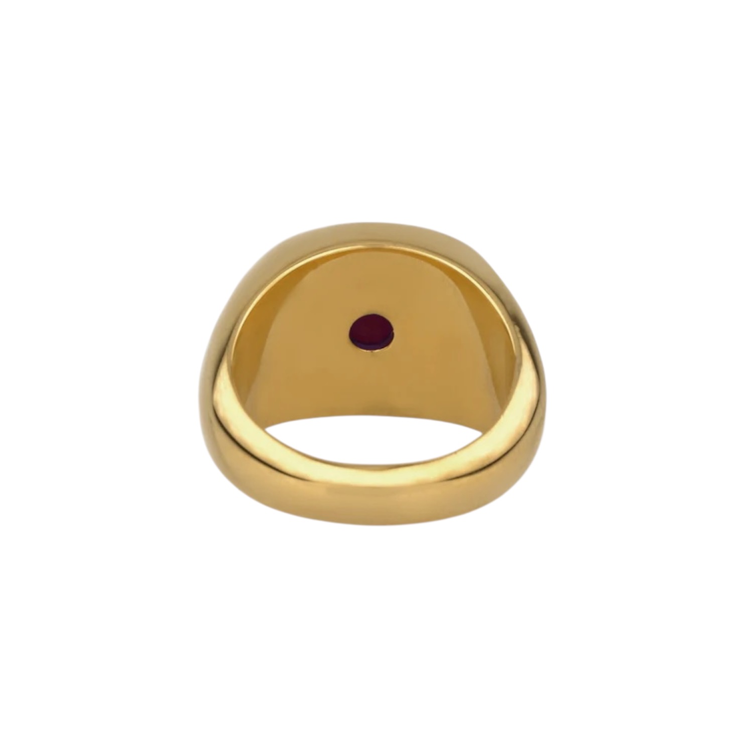 Golden signet ring Carnelian | Adorn
