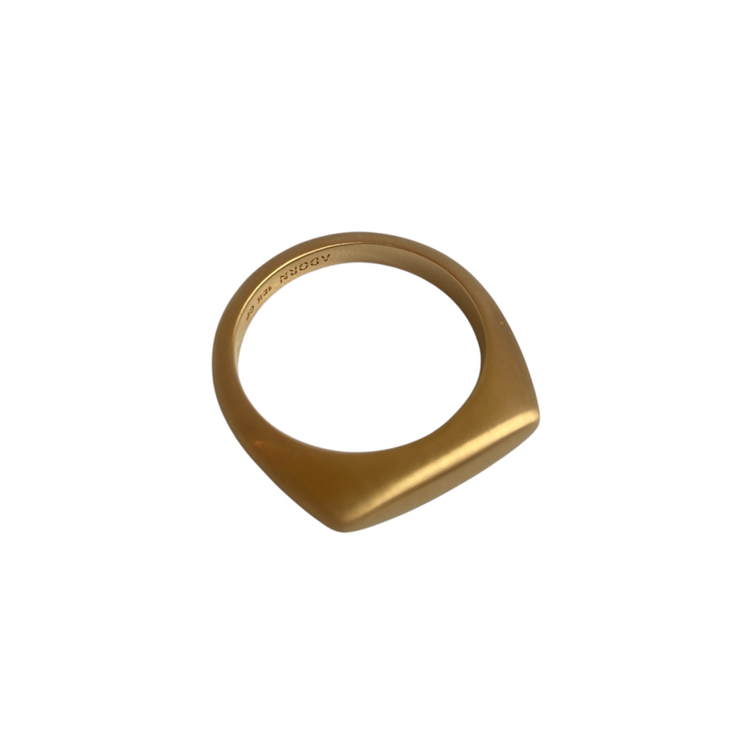 Gold-Vermeil ring / baguette